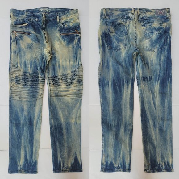 New Men's ROBIN'S JEAN Slim Biker Jeans